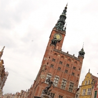 Polen: Rechtstädtisches Rathaus am Langen Markt in Gdansk / Danzig