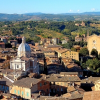 Toskana: Siena, Blick vom Torre del Mangia