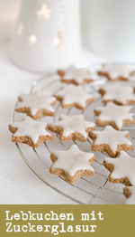 Lebkuchen mit Zuckerglasur