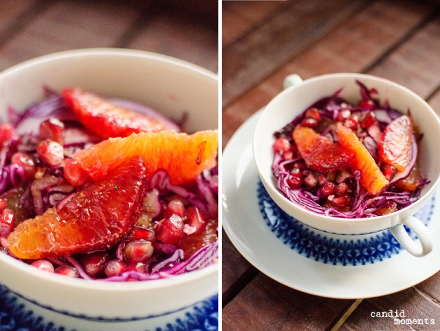 Rotkraut-Granatapfel-Salat