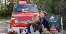 weihnachten im Christbaumwald der Familie Dopler - Mini-Shooting mit Oldtimer Puch 500